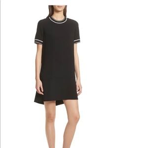 Rag & Bone Black Thatch Crepe Shift Dress. Size XS